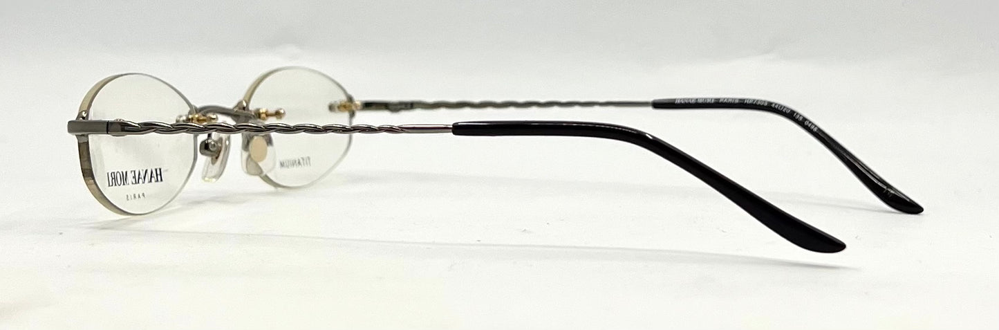 Hanae Mori Paris HP7305 Y2K Minimalist Rimless Titanium Glasses Japan Unworn