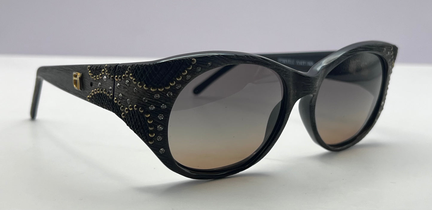 Vintage Emmanuelle Kahnh SUNGLASSES WITH BRAND NEW CUSTOM-GRADIENT Berko’s  Designs Lenses