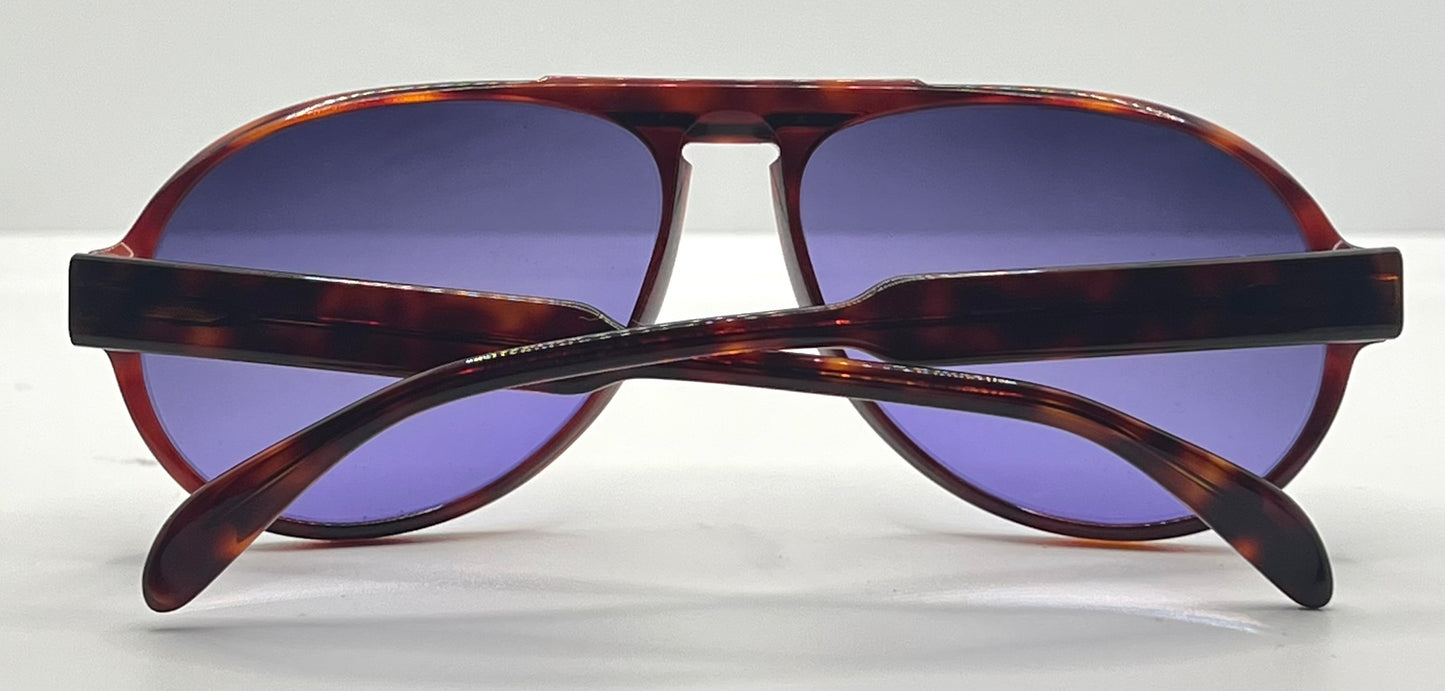 Silhouette M2095 Vintage Aviator Sunglasses w/New Violet Custom Lenses