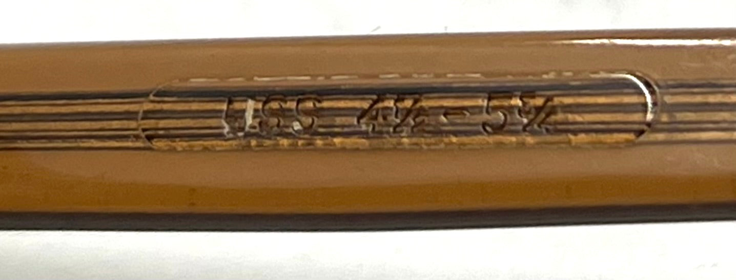 USS BCG 46-24 VINTAGE Military Frames-New Solid Blue Second Chance Customs Lenses