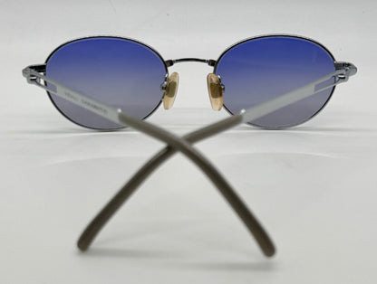 Yohji Yamamoto Vintage Japanese Oval Sunglasses-Unworn-Blue Gradient Lenses