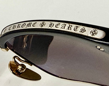 Chrome Hearts SLUNTRADICTION - Gold Sunglasses Zeiss Lenses Japan Authentic