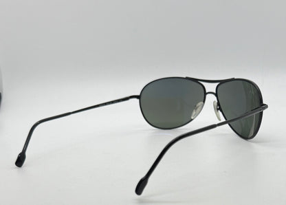 PERSOL 2256-S 594/58 Vintage Black Aviators w/ Polarized Lenses-Deadstock