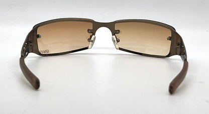 Armani 9018-Y2K Style Bronze Flame Cutout Sunglasses-Unworn/Original-Italy