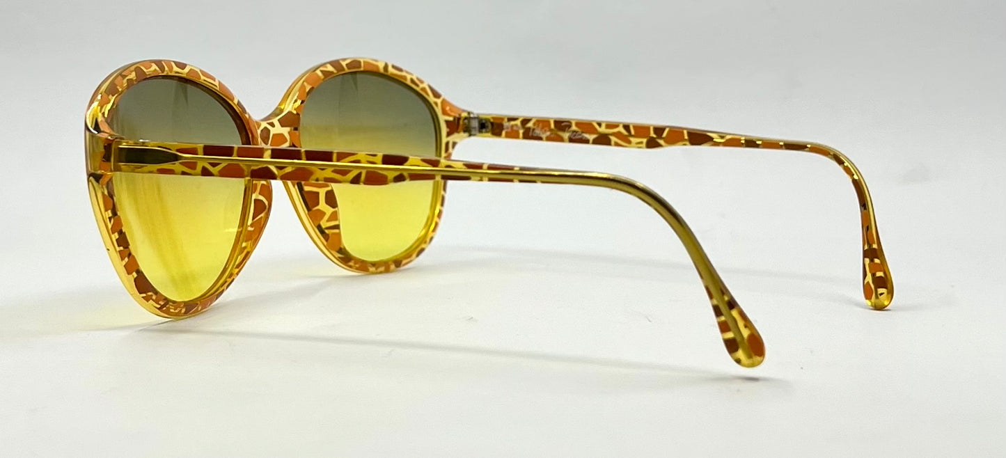 Pasha Picasso Giraffe Optyl Sunglasses-New Gradient Custom Lenses-VINTAGE-Unworn