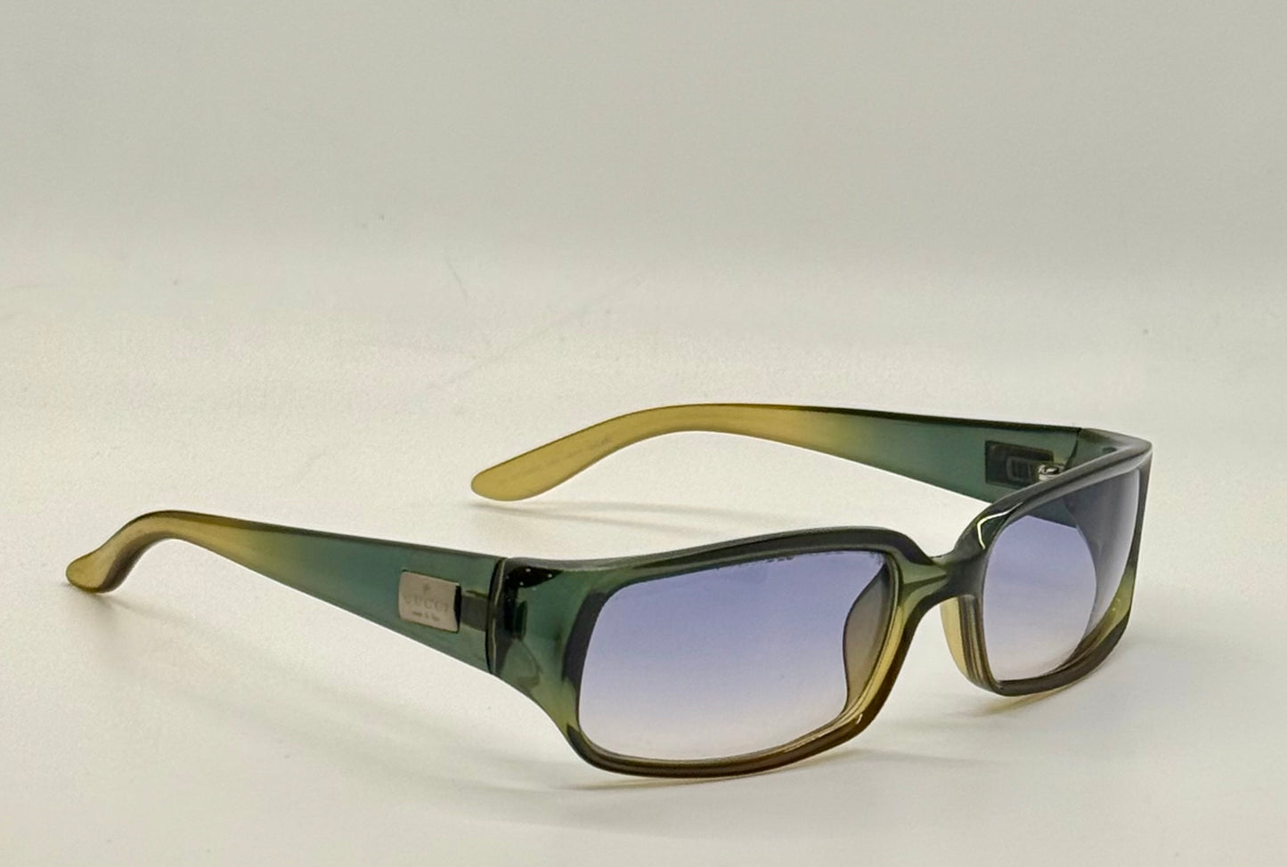 Gucci GG2458/S C6H Y2K Vintage Sunglasses-Olive Gradient Lens-Italy-Rare