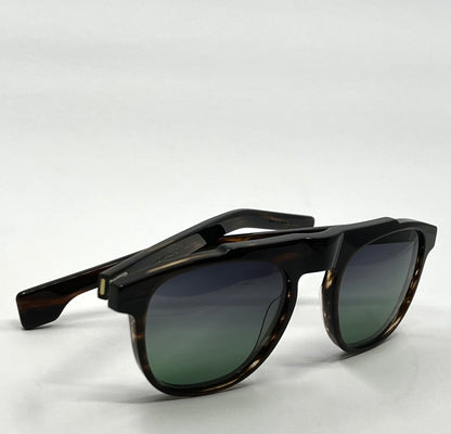 Entourage of 7 Fegan Sunglasses w/New Grey/Green Custom Gradient Lenses-New/Unworn-Full Kit-handmade in Japan