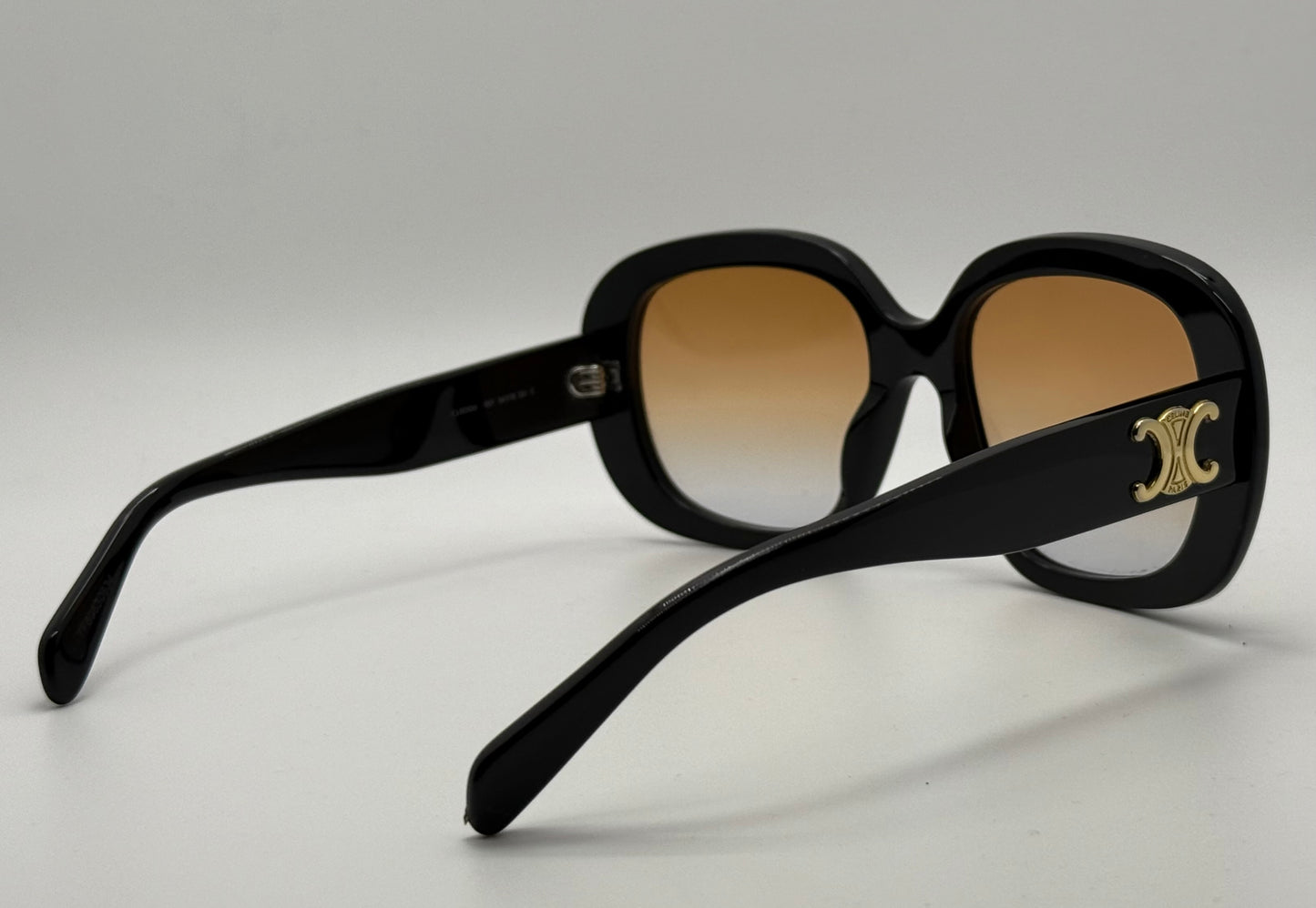 Brand New-Custom CELINE CL50106i 001 Sunglasses | Black with Amber Gradient Berko’s Designs Lenses