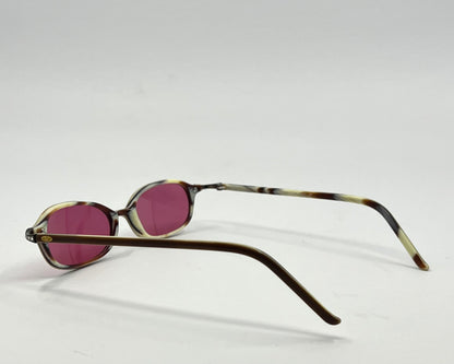 Valentino Vintage Sunglasses w/New Solid Pink Custom Tinted Lenses-Italy-Unworn