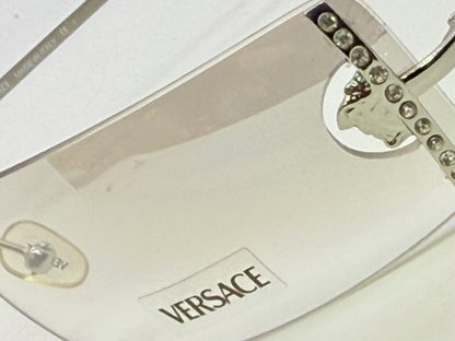 Versace N29/H 030/539 VINTAGE Rimless Shield Sunglasses-Deadstock/Collectible -UNWORN-Italy