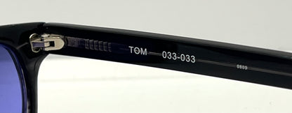 FICTION by l.a. Eyeworks TOM 033 Sunglasses-w/ New, Solid MIDNIGHT VIOLET Custom Lenses