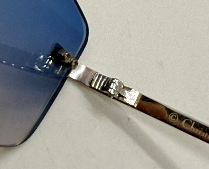 Christian Dior Tiger Rimless Vintage Sunglasses-New Gradient Custom Lenses-58mm-Unworn