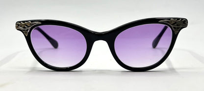 IMPERIAL USA Vintage Cat Eye Sunglasses-New Purple Gradient Lenses-Renewed