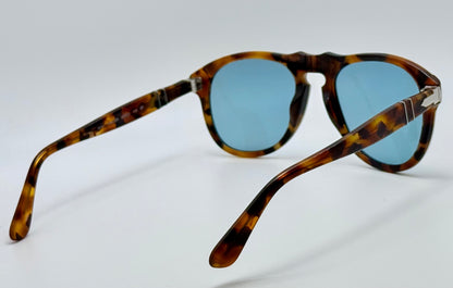 Vintage Persol 649 Sunglasses 1090/3R - Blue Prince of Wales Havana with Polarized Blue Lenses | Collector’s Condition