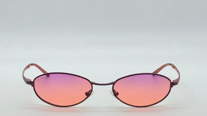 Christian Dior CD3605 32S Y2K Red Oval Sunglasses w/Custom Sunset Gradient Lenses
