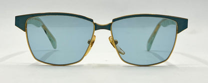 Vogart Line Mod 669 Vintage Deadstock Sunglasses Italy Custom Blue Lenses