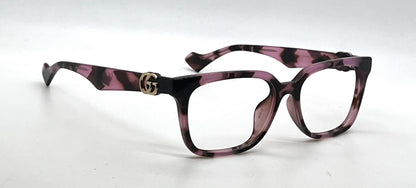 Gucci GG1537OK 004 Pink Havana Optical Frames No Lenses Full Kit Made in Italy