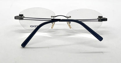 Fendi F585 Rimless Crystal FF VINTAGE Eyeglasses UNWORN/Italy 52-16-130mm