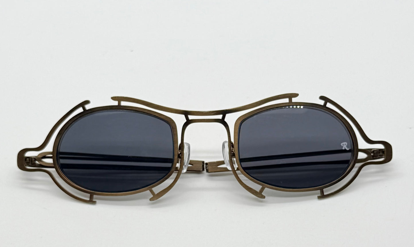 Raf Simons × Linda Farrow RAF13-C1 Bronze Sunglasses – Rare Collaboration