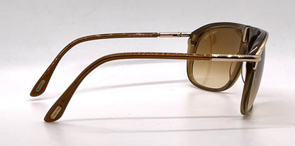 Tom Ford TF3 288 Brown Gold Aviator Sunglasses Unworn/Original-Full Kit-Italy