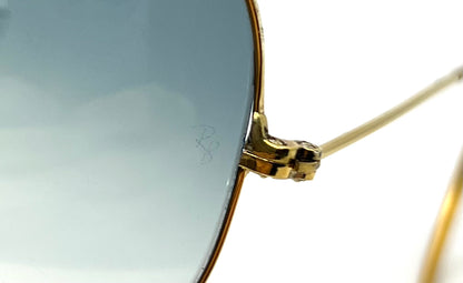 B&L Ray-Ban Shooter 62mm Vintage Gold Aviator-New Custom Lenses – Cable Temples-UNWORN