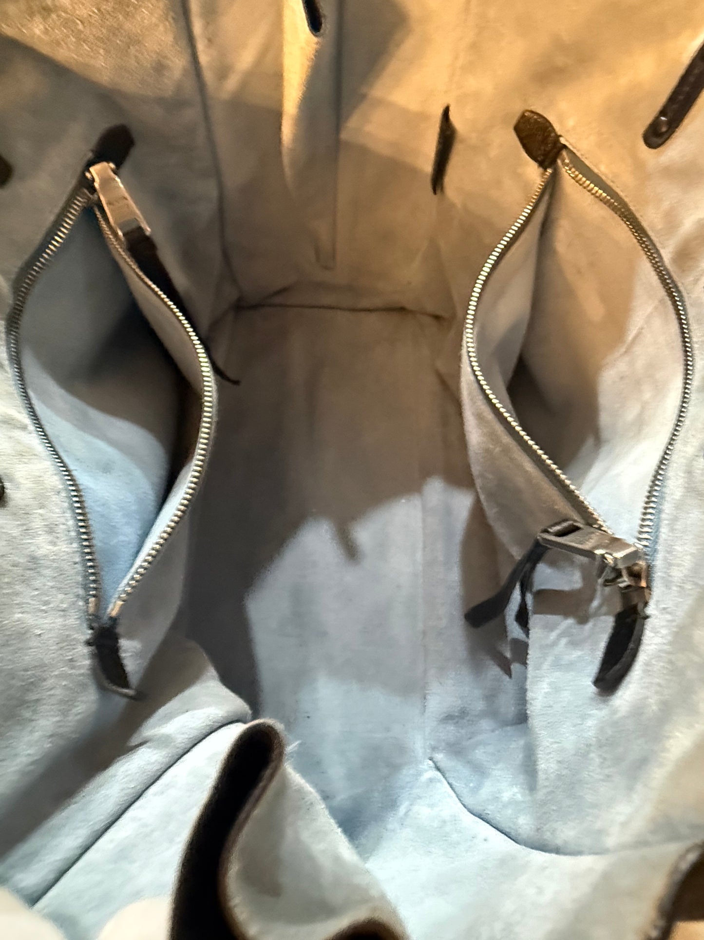 Prada Milano VINTAGE Leather Tote Bag-Suede Interior-Italy