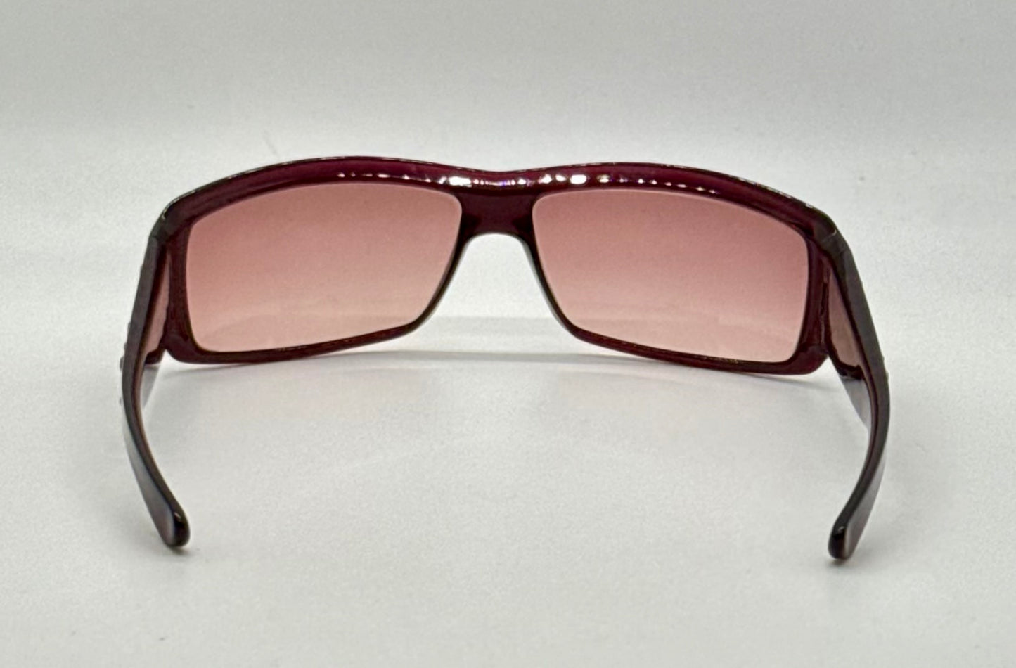 Dior Sparkling 1 Crystal Y2K Burgundy-Vintage Sunglasses-NOS/Unworn-Italy