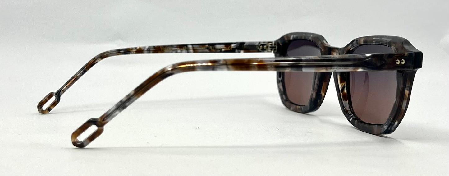 Odette Lunettes-Morton AO42 Sunglasses-New Grey/Rose Custom Gradient Lenses-Unworn