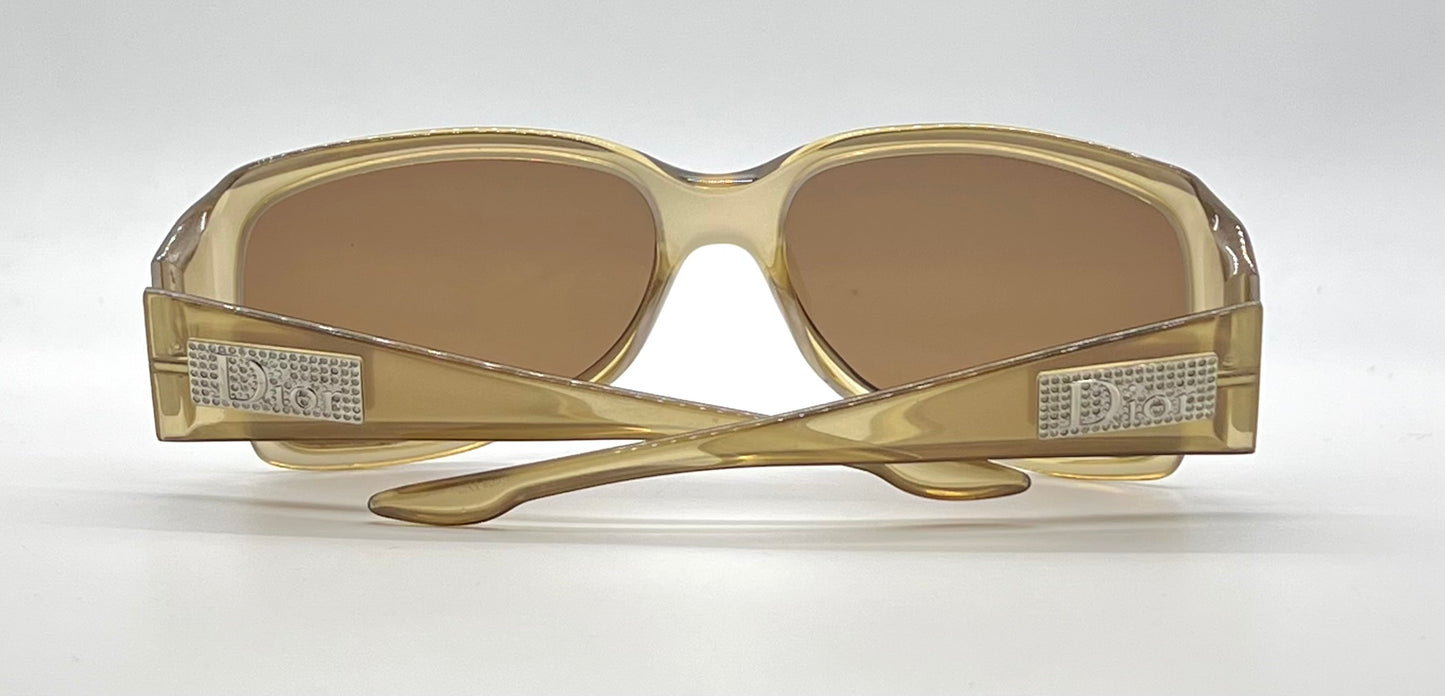 Christian Dior Night 3 WG8 Vintage Sunglasses-New Solid Brown Custom Lens-59mm