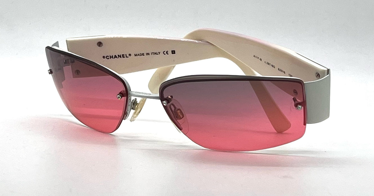 Chanel 4117-B Y2K Deadstock/Unworn Crystal CC Sunglasses-New Custom Gradient Lenses