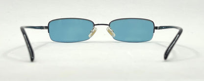 Chloé CL 1105 C01 Y2K Half-Rim Sunglasses-New Solid Aquamarine Custom Lenses