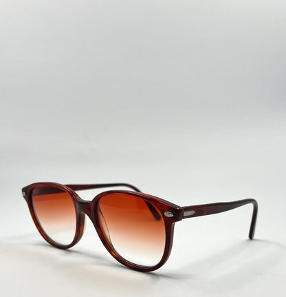 1980s Persol RATTI P 51/72 Vintage Sunglasses w/New Crimson Gradient Tinted Custom Lenses
