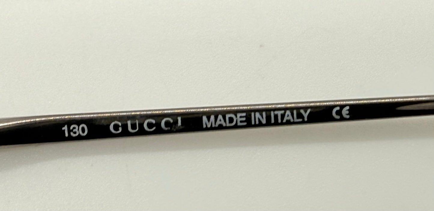 Gucci GG 2663 Half-Rim Stainless Steel Frames-Y2K Vintage-47mm-Italy