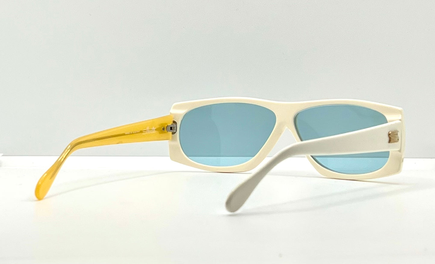 Vintage Silhouette M3038/20 Two-Tone Sunglasses Austria Custom Blue Lenses 135mm