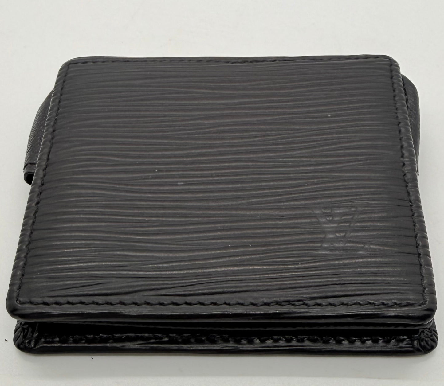 Louis Vuitton Vintage Black Epi Leather Snap Coin Purse-France