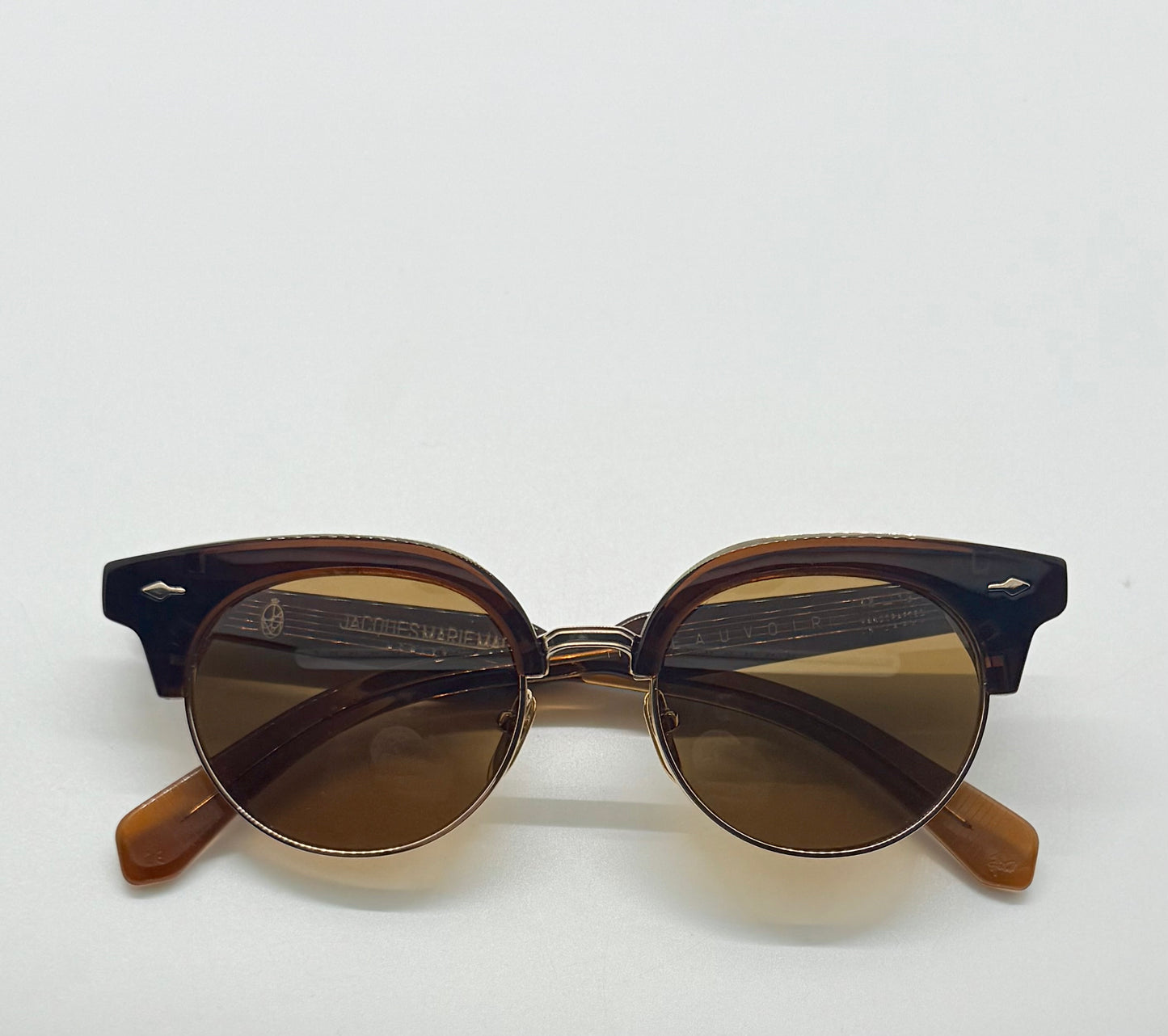 JACQUES MARIE MAGE X BEAUVOIR in COFFEE-New Solid Tobacco Custom Polarized Lenses-Ltd. 300 pcs.-FULL KIT
