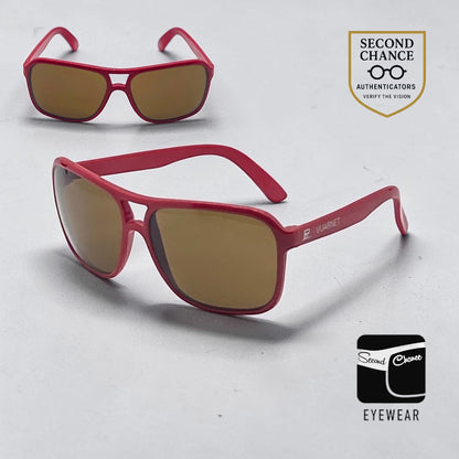 Vuarnet PX-2000 Red Unworn Deadstock Vintage Sunglasses Full Kit France