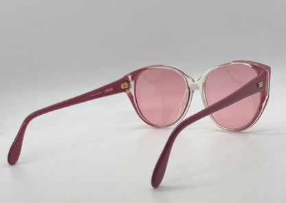 Silhouette M1149/20 C2740 Vintage Cat Eye Sunglasses w/New Pink Custom Lenses-58mm-Austria