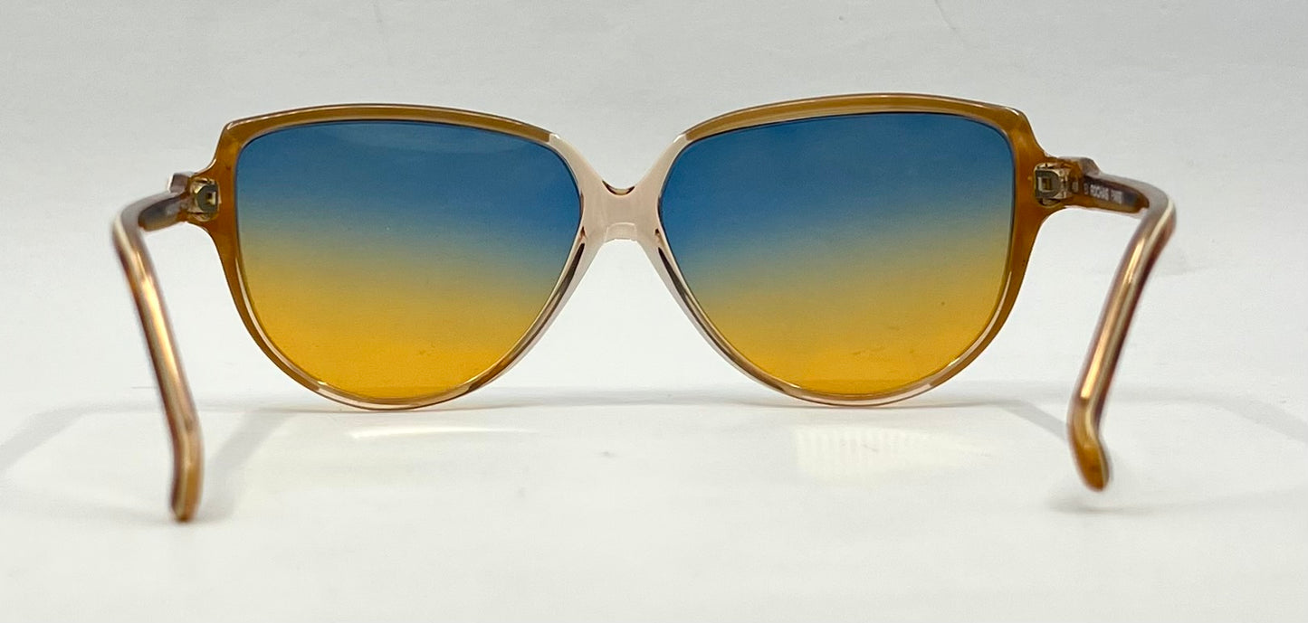 Rochas Paris EJ 4604 Vintage Sunglasses-New Custom Gradient Lenses-Handmade France