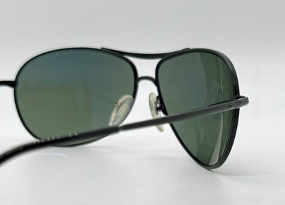 PERSOL 2256-S 594/58 Vintage Black Aviators w/ Polarized Lenses-Deadstock