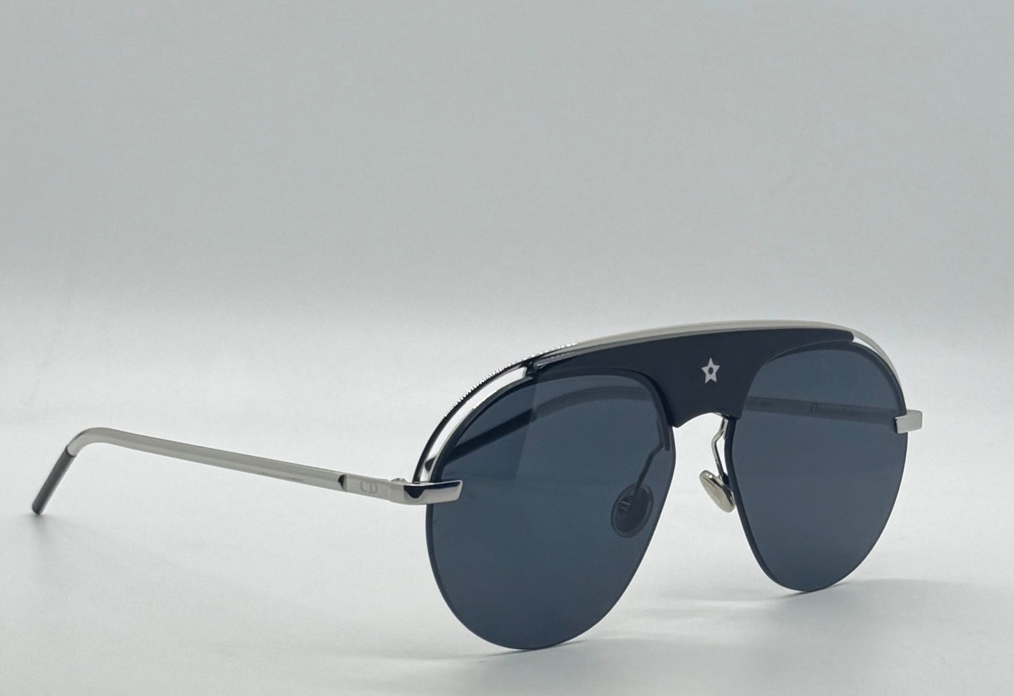 Dior CSA2K Dio(r)evolution Sunglasses Black/Nickel Grey-Full Kit-New/Unworn