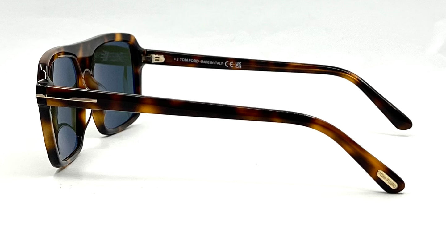 Tom Ford Vincent TF1176 53N C2 Havana Sunglasses 56-15-145 New