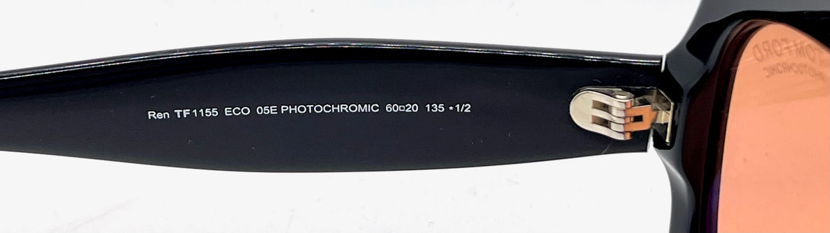 Tom Ford “REN” Black Photochromic Sunglasses 60mm UNWORN Full Kit Made in Italy