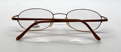 Fendi F522 Salmon Unworn/NOS Oval Eyeglasses-Made Italy 50mm
