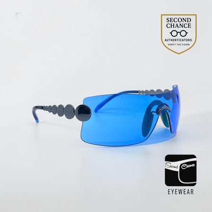 Christian Dior Millenium 55N Vintage Shield Sunglasses-Unworn/Full Kit