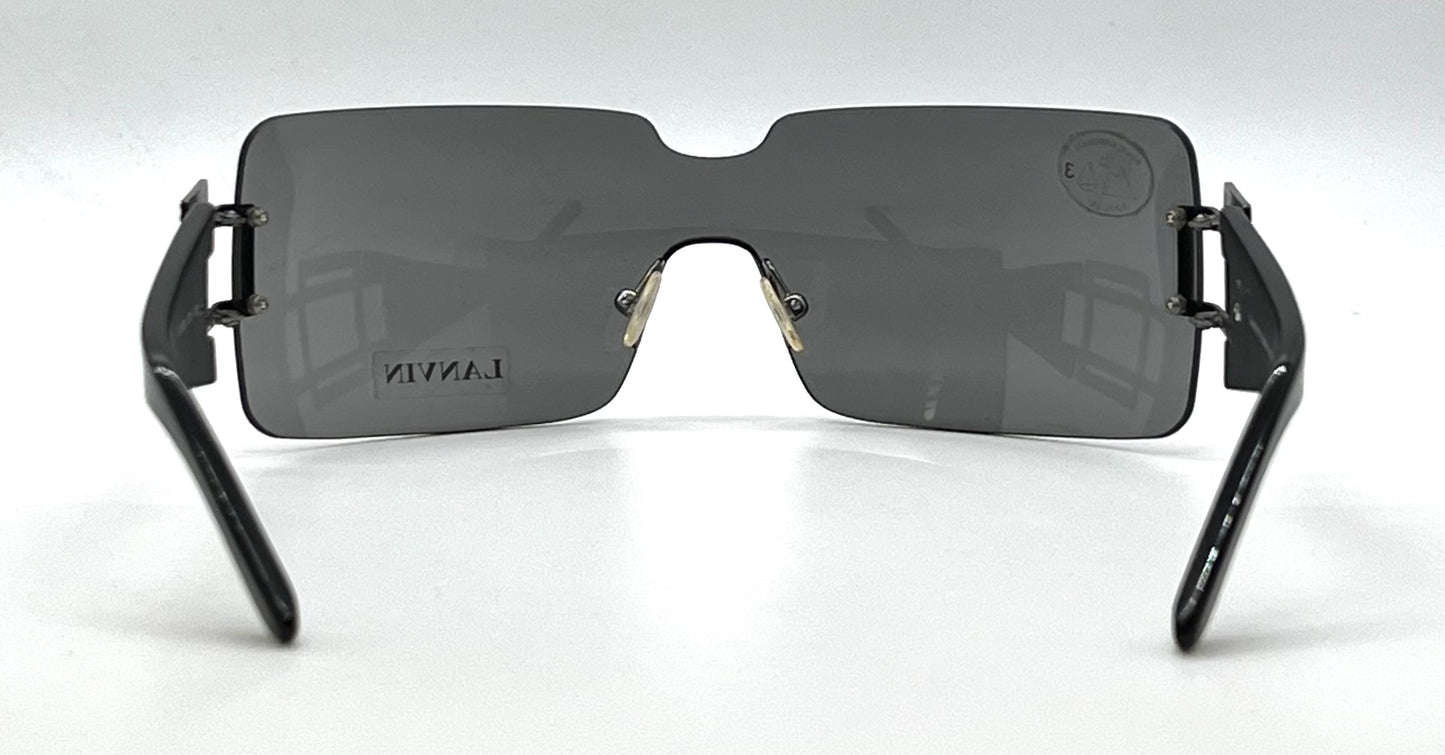 Lanvin LV 2135 C01-Vintage Shield Sunglasses France Unworn Y2K-Rare