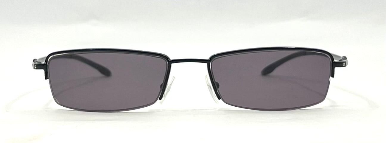 Dior CD 3627 Y2K VINTAGE Half-Rim Sunglasses-New Solid Smoke Custom Lenses-Unworn