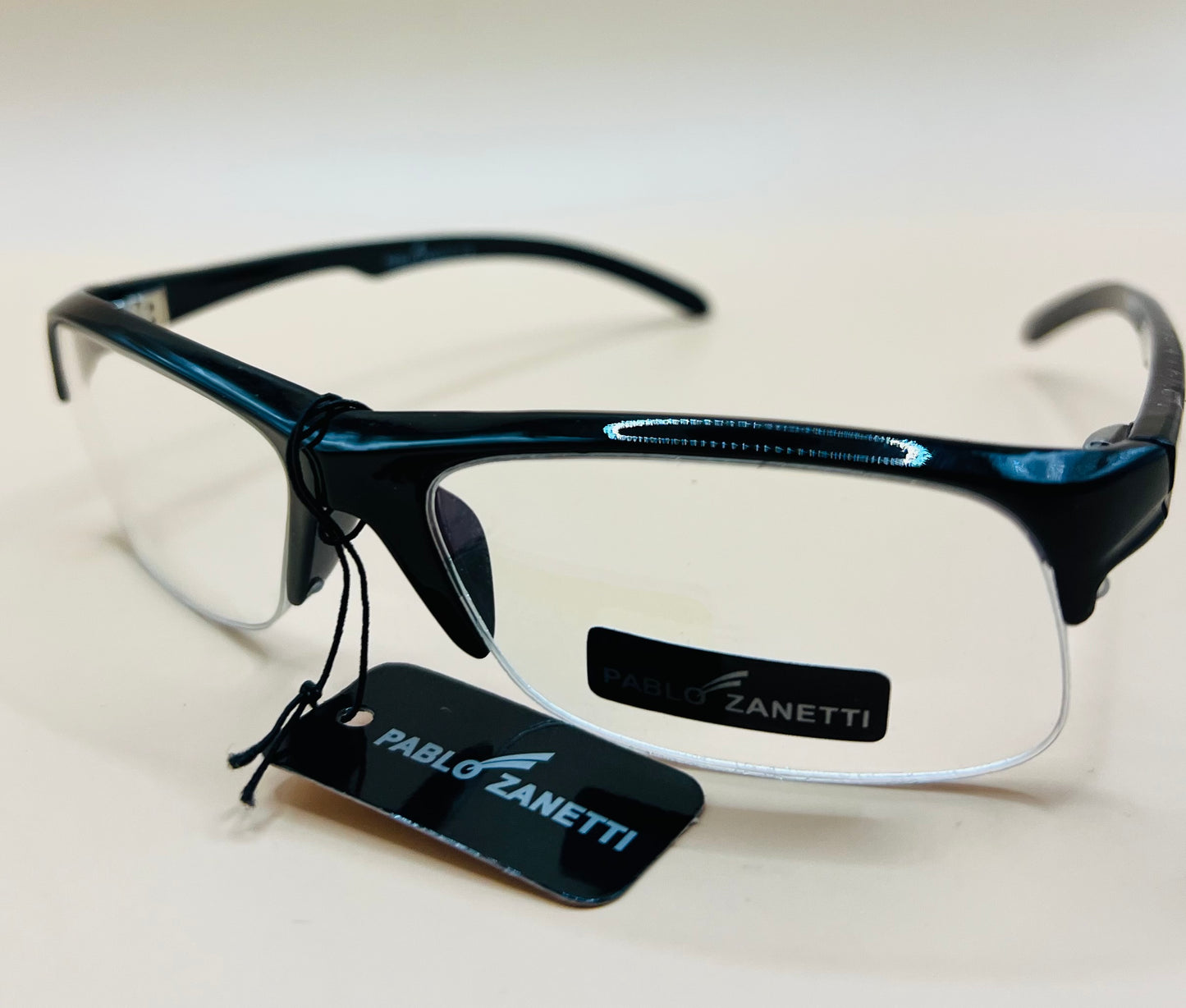 Pablo Zanetti Top Heavy Narrow Frames.  Clear lenses, no magnification.   AFFORDABLE option to expense frames!   PROTECTIVE EYWEAR