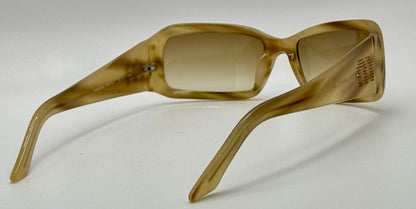 Vintage MIU MIU SMU 09G 7AT-3W1 Amber Rectangular Sunglasses- Full Set