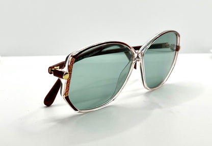 Silhouette SPX M1793 Vintage Sunglasses w/New, Custom Aquamarine Lenses-Deadstock-Austria